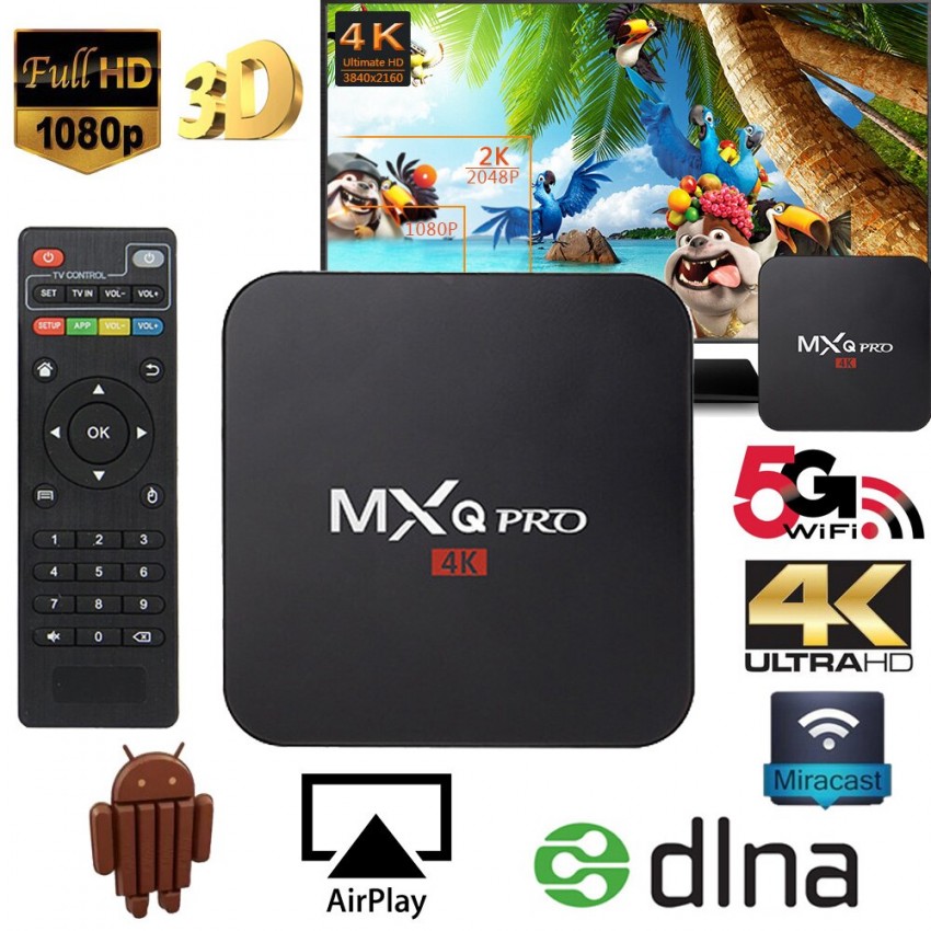 Смарт ТВ Бокс, Android TV BOX безплатна телевизия, HDMI , Wi-Fi , Internet TV 4К, Android 7.1